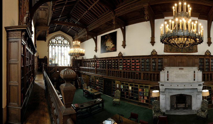 Interior of Folger Shakespeare Library in Washington, D.C.