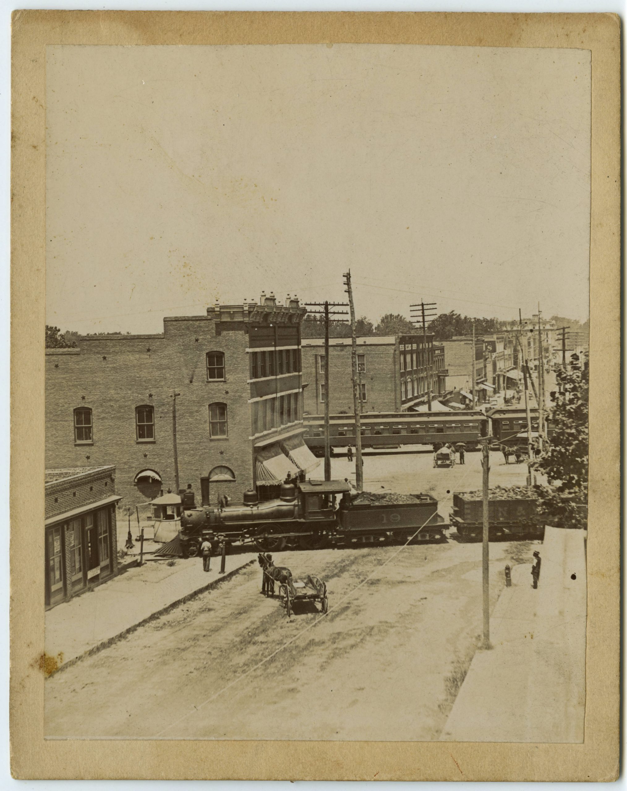 historic photo of downtown greensboro