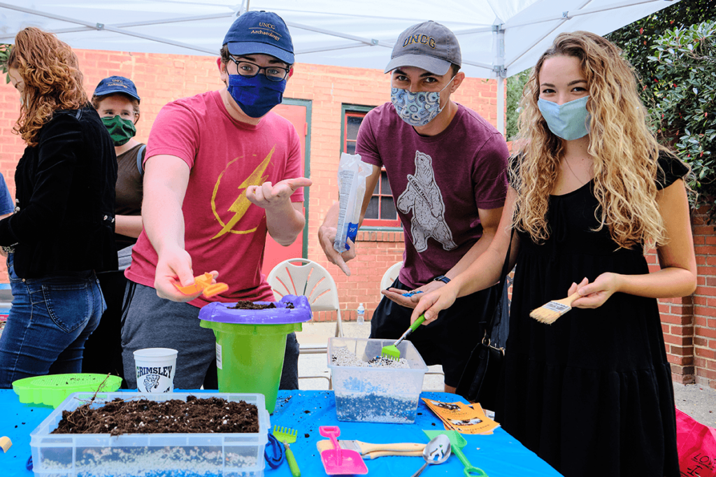 Students and professors lead archaeology activities