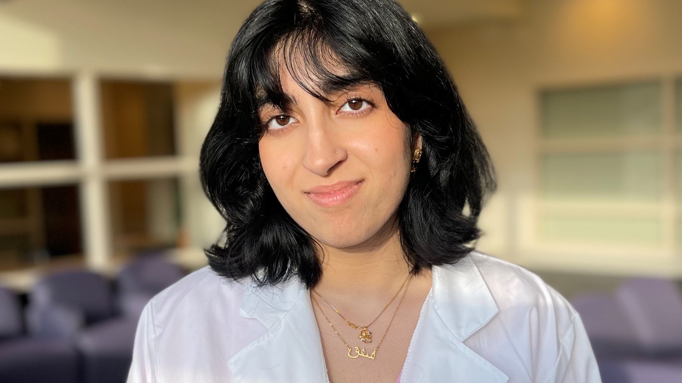 Featured Image for Recent grad Shafaq Ahmed’s love for biology lab leads to NIH cancer research