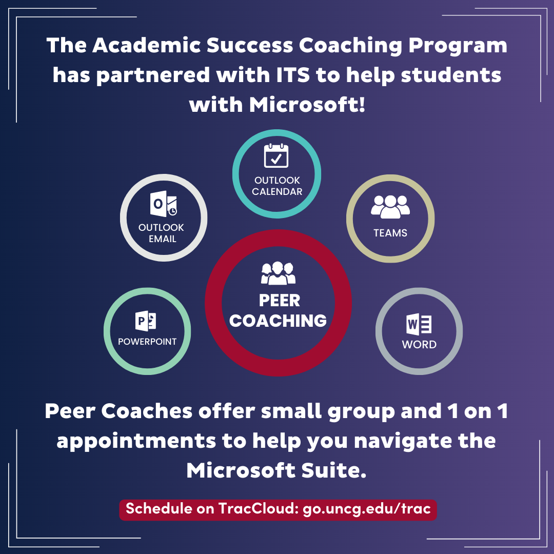 Academic Success Peer Coaching on M365 via TracCloud