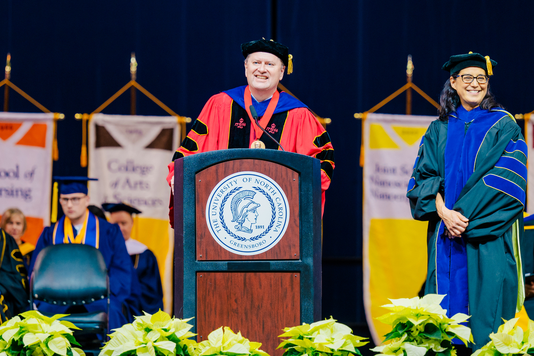 Dean John Z. Kiss speaks at 2023 Undergrad Commencement