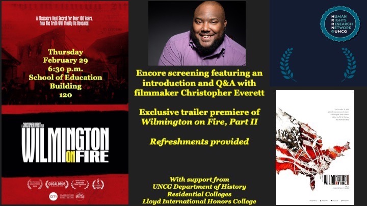 Wilmington on Fire film screening graphic