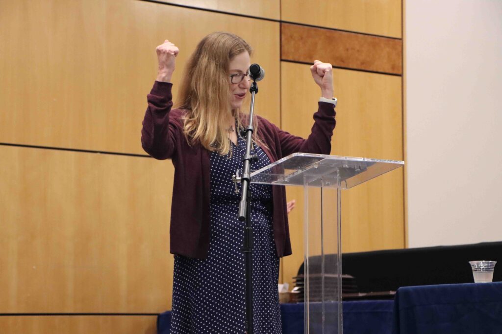 Scene from End of Year award ceremony