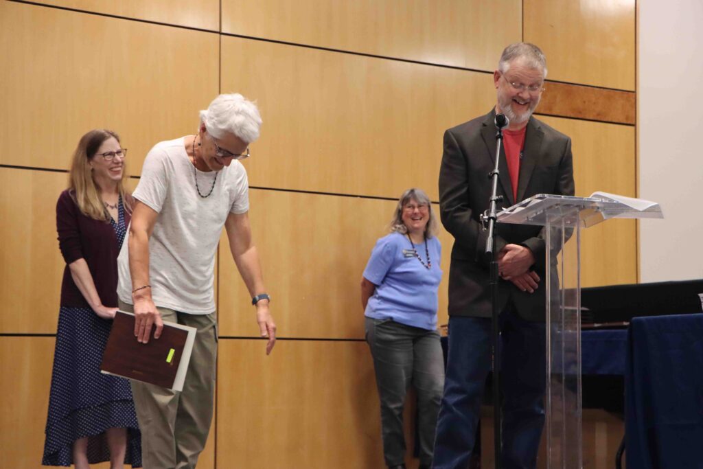 Scene from End of Year award ceremony