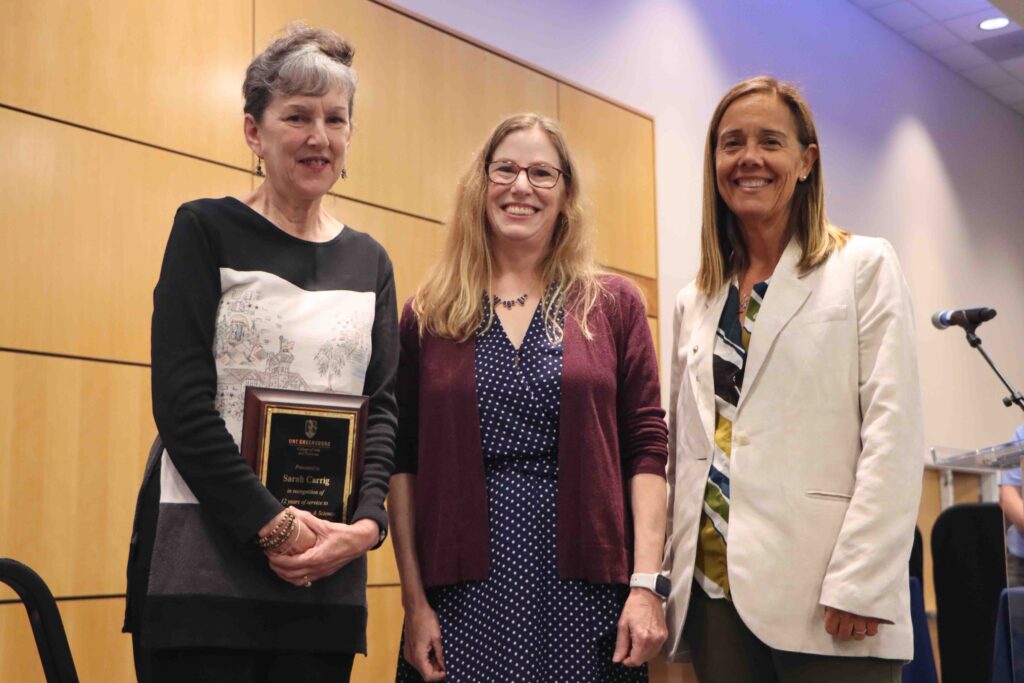 Scene from End of Year award ceremony