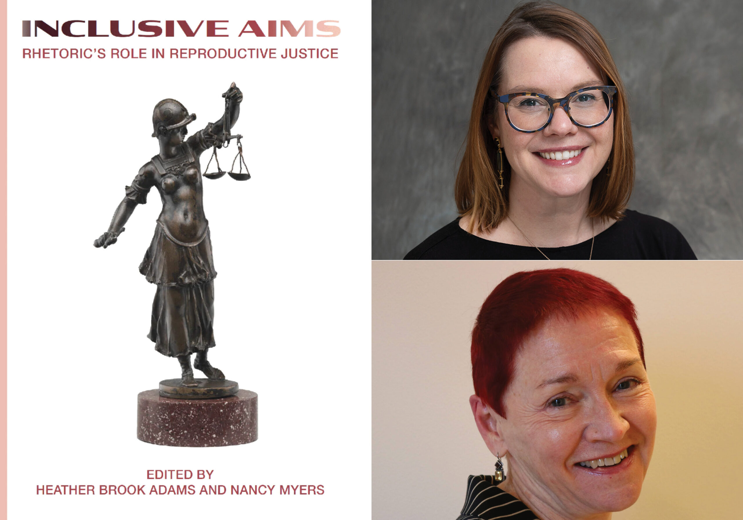 Inclusive Aims cover with headshots of Heather Brook Adams and Nancy Myers