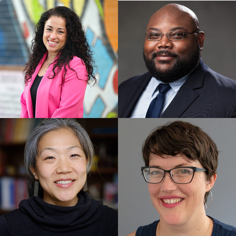 Four headshots of panelists