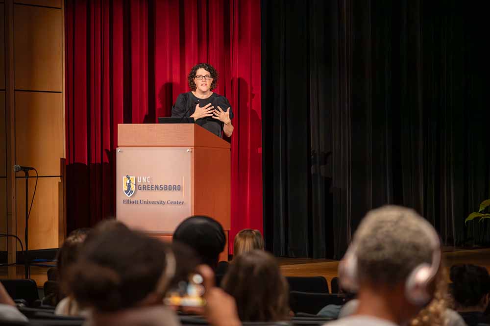 Scene from Harriet Elliott Lecture Series