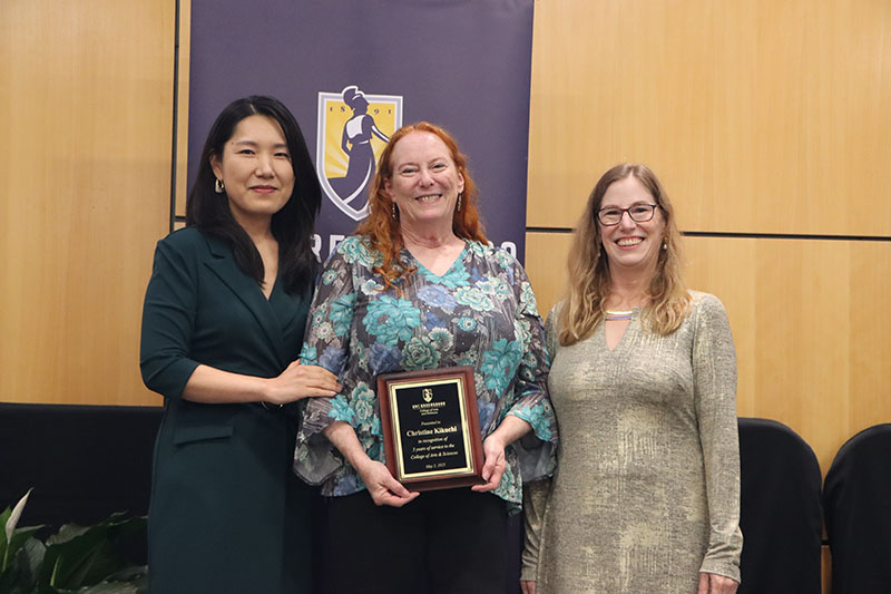Minjeong Kim with Christine Kikuchi and Dean Adamson