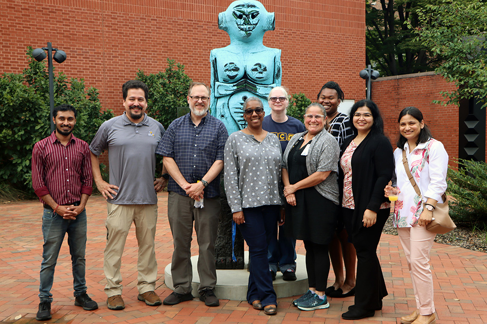 Group photo of chemistry department at End of Year celebration