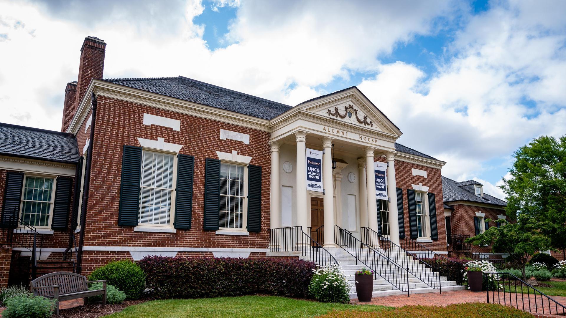exterior image of UNCG Alumni house