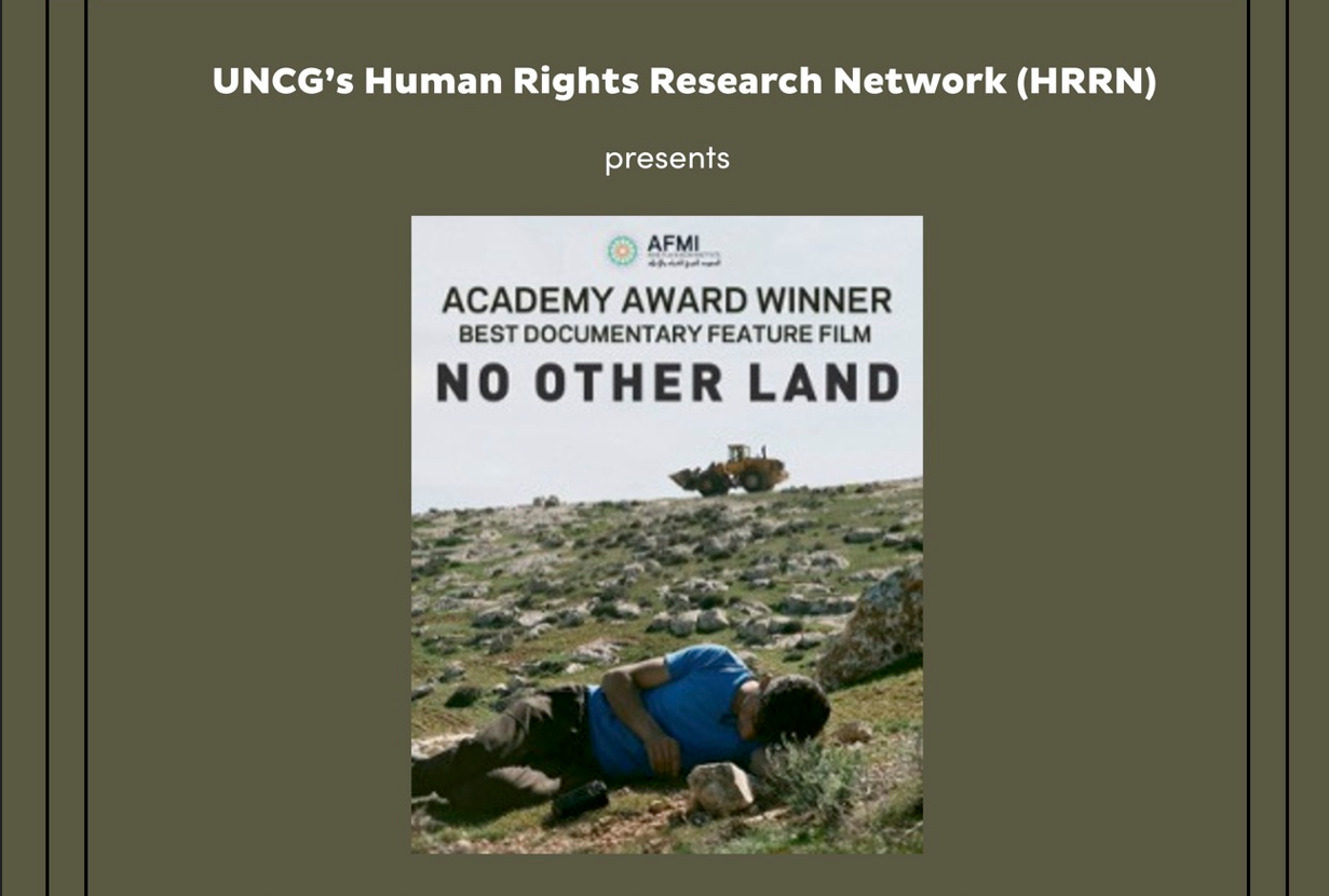 "No Other Land" film screening poster