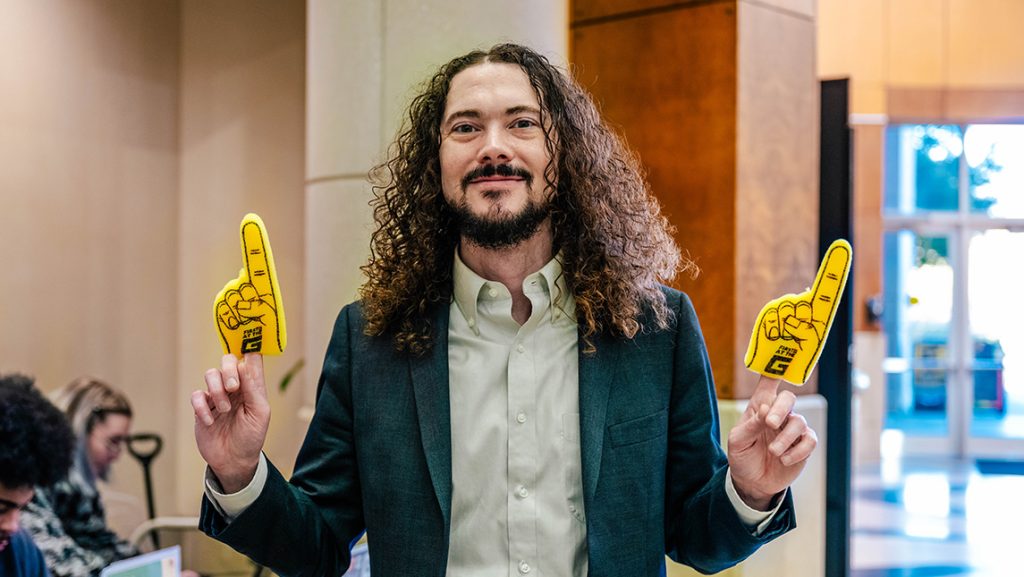 Fox Brown has never been a traditional student, but his life experiences and academic choices make him a passionate student leader with ambitions for politics.