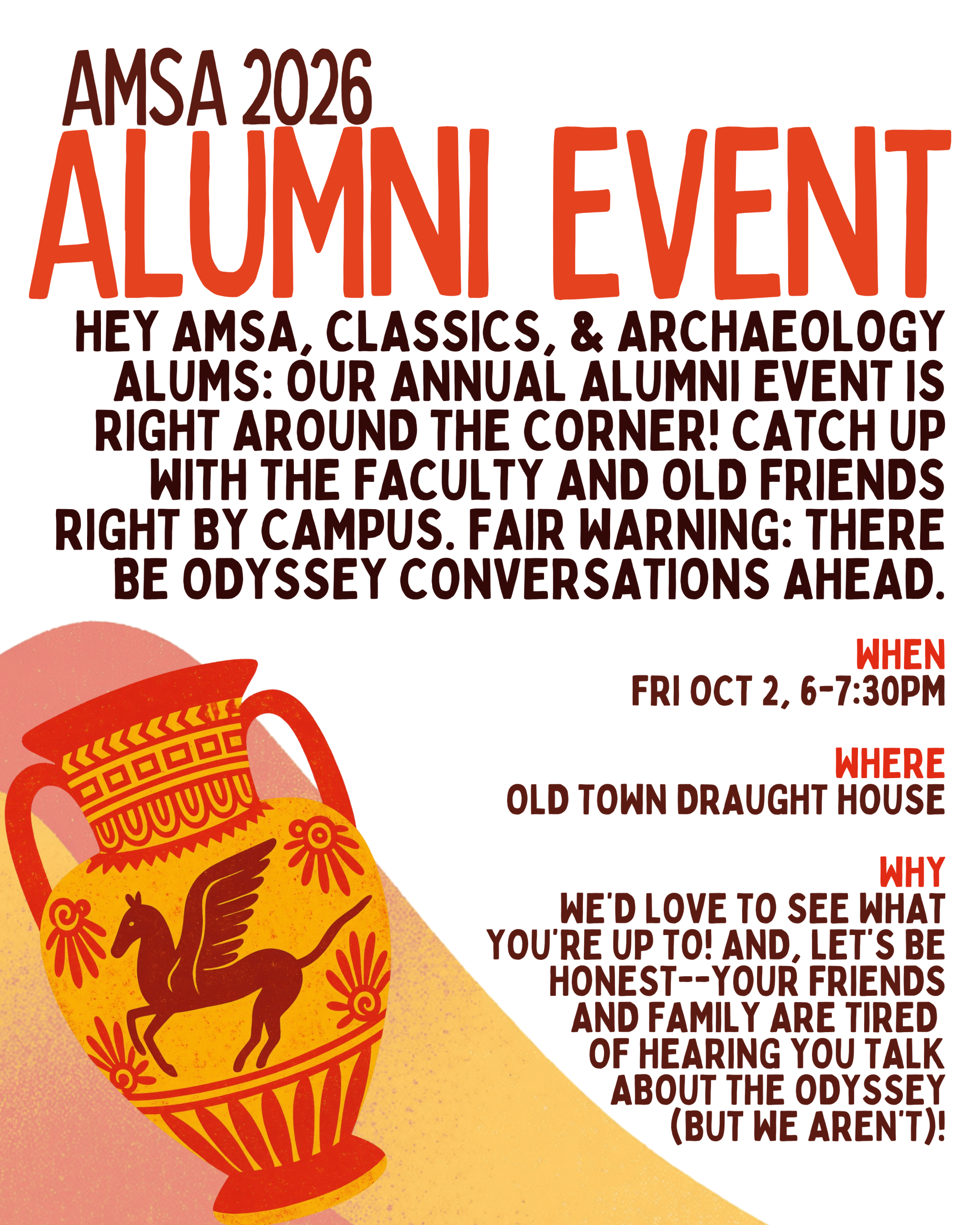 Poster for alumni event
